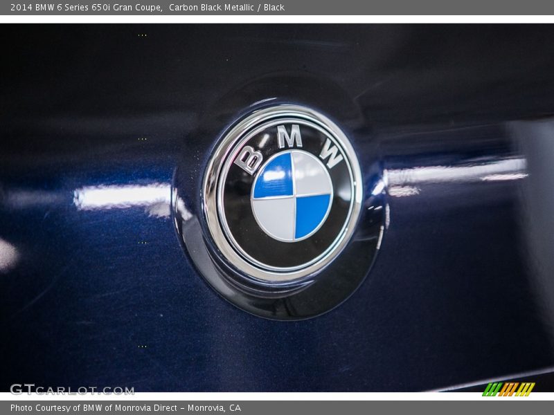 Carbon Black Metallic / Black 2014 BMW 6 Series 650i Gran Coupe