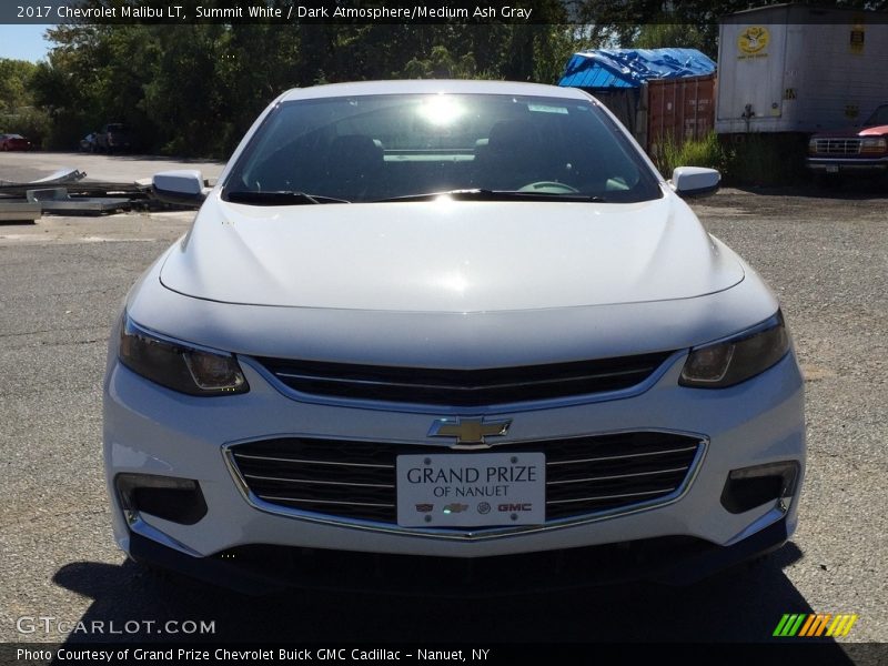 Summit White / Dark Atmosphere/Medium Ash Gray 2017 Chevrolet Malibu LT