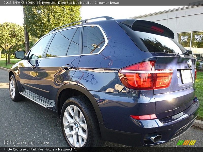 Deep Sea Blue Metallic / Cinnamon Brown 2013 BMW X5 xDrive 35i Premium