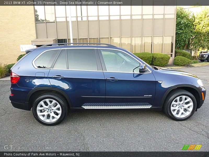 Deep Sea Blue Metallic / Cinnamon Brown 2013 BMW X5 xDrive 35i Premium