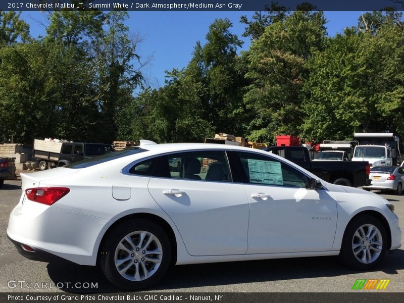 Summit White / Dark Atmosphere/Medium Ash Gray 2017 Chevrolet Malibu LT