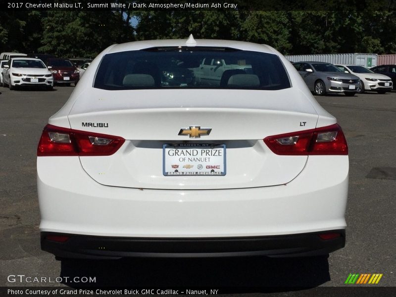 Summit White / Dark Atmosphere/Medium Ash Gray 2017 Chevrolet Malibu LT
