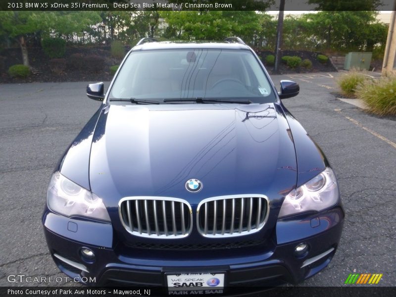 Deep Sea Blue Metallic / Cinnamon Brown 2013 BMW X5 xDrive 35i Premium