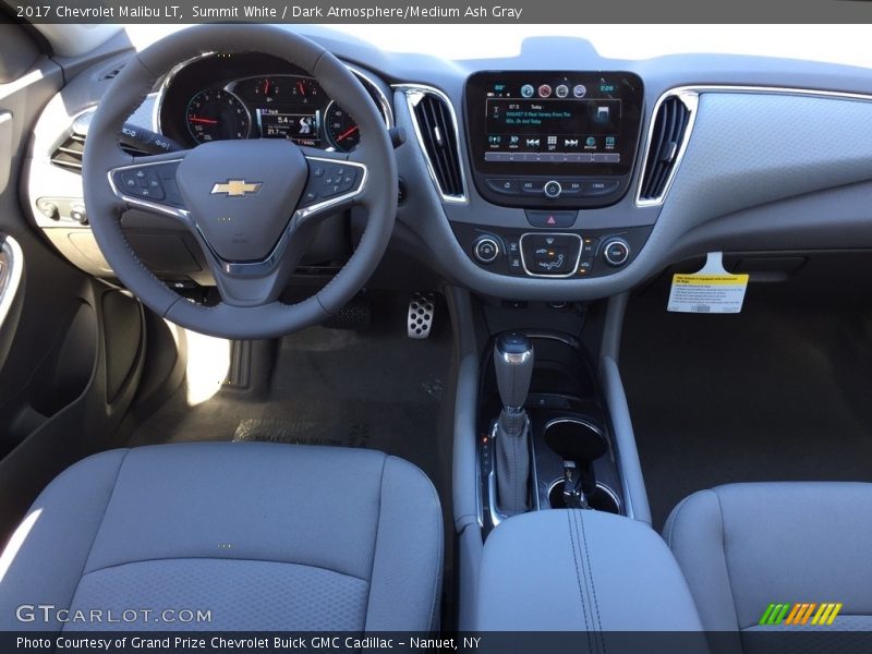 Summit White / Dark Atmosphere/Medium Ash Gray 2017 Chevrolet Malibu LT