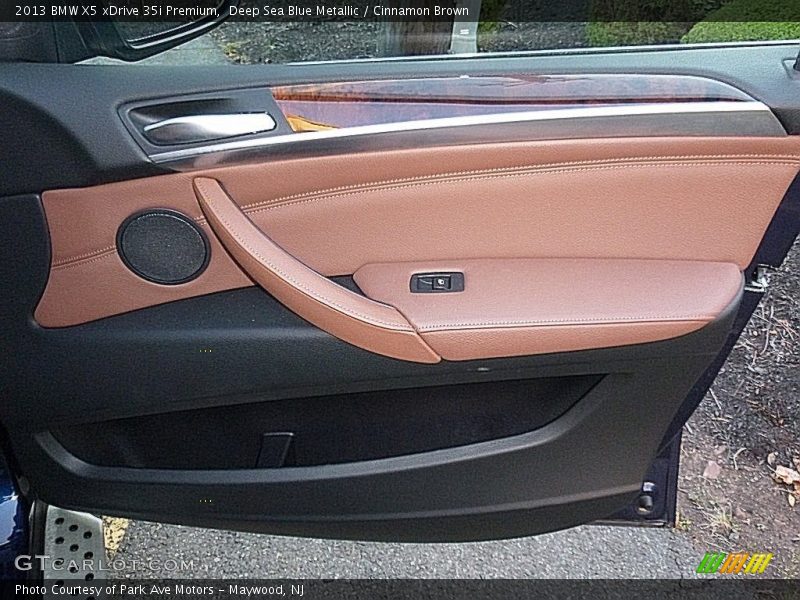 Deep Sea Blue Metallic / Cinnamon Brown 2013 BMW X5 xDrive 35i Premium