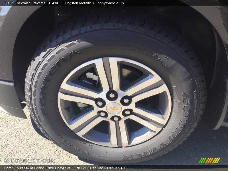 Tungsten Metallic / Ebony/Saddle Up 2017 Chevrolet Traverse LT AWD