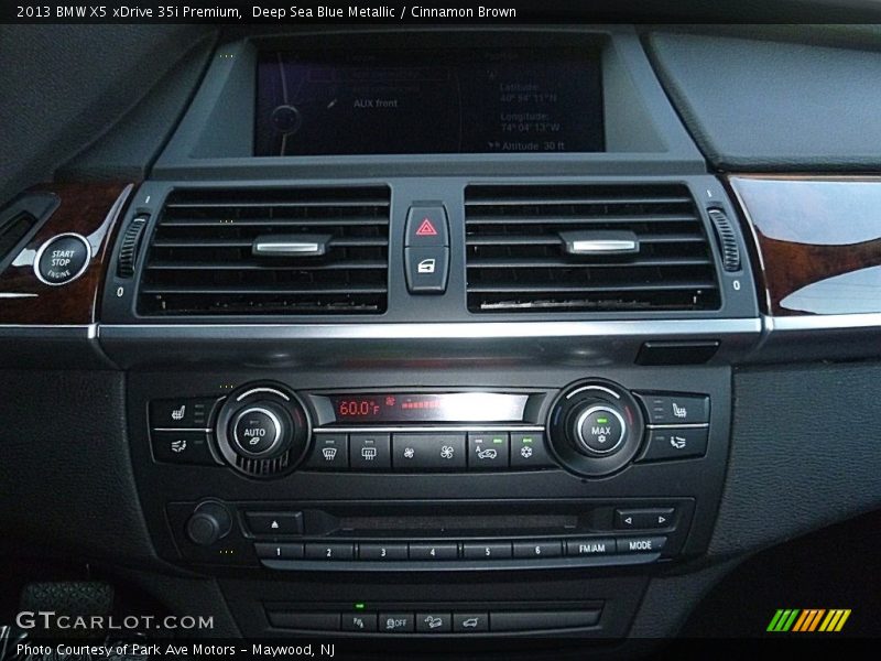 Deep Sea Blue Metallic / Cinnamon Brown 2013 BMW X5 xDrive 35i Premium