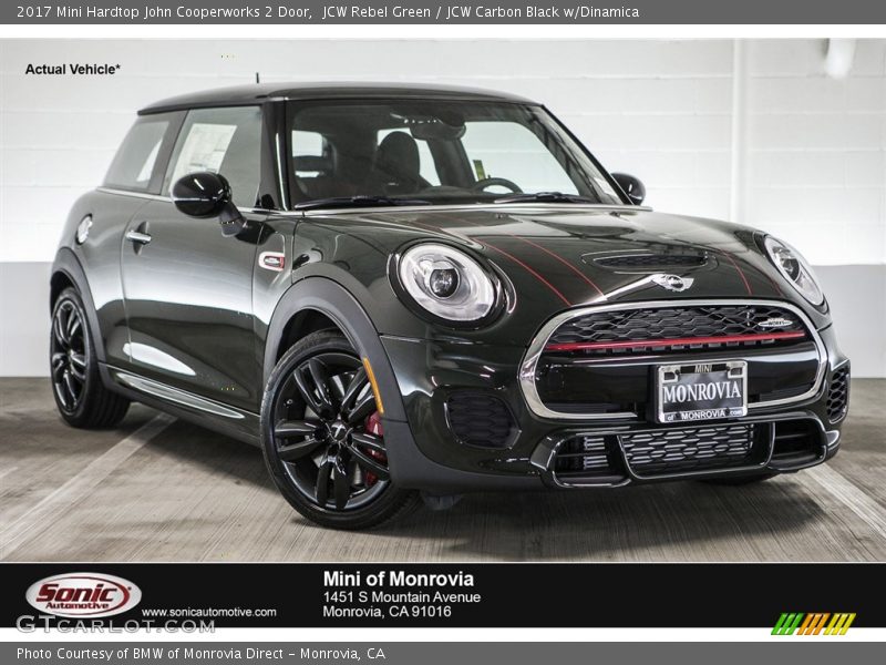JCW Rebel Green / JCW Carbon Black w/Dinamica 2017 Mini Hardtop John Cooperworks 2 Door
