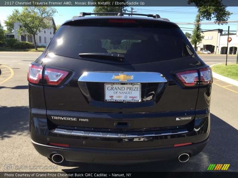 Mosaic Black Metallic / Ebony/Saddle Up 2017 Chevrolet Traverse Premier AWD