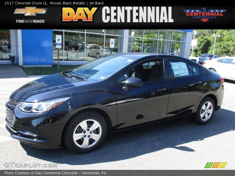 Mosaic Black Metallic / Jet Black 2017 Chevrolet Cruze LS