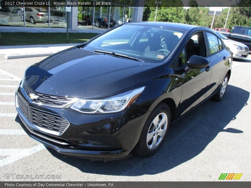 Mosaic Black Metallic / Jet Black 2017 Chevrolet Cruze LS