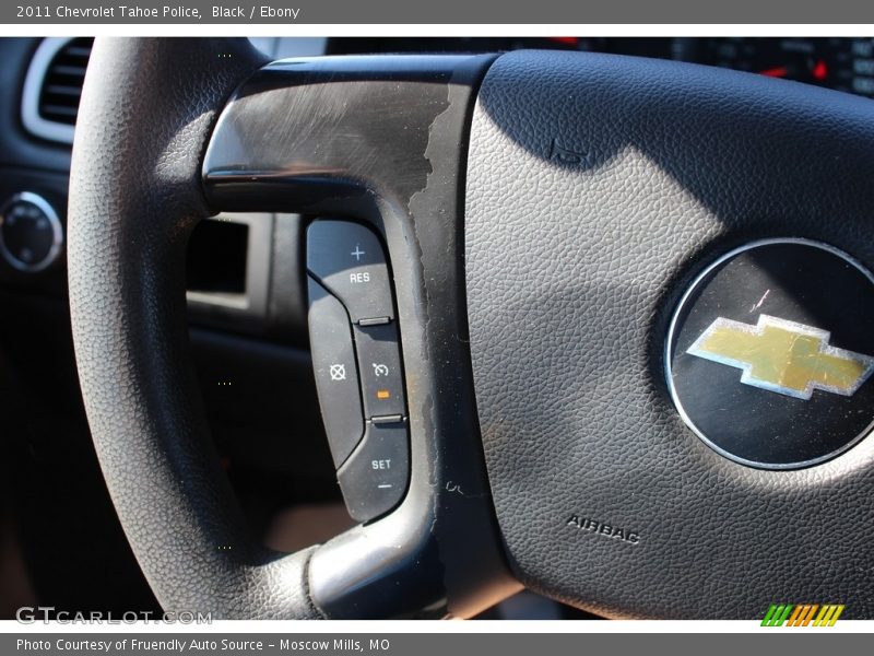 Black / Ebony 2011 Chevrolet Tahoe Police