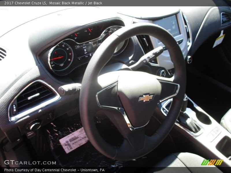 Mosaic Black Metallic / Jet Black 2017 Chevrolet Cruze LS