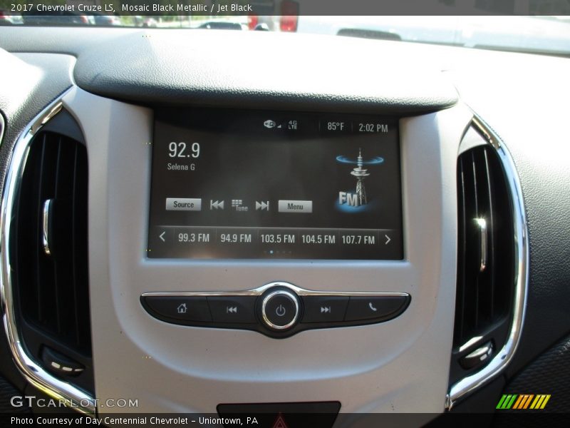Mosaic Black Metallic / Jet Black 2017 Chevrolet Cruze LS