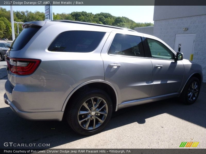 Billet Metallic / Black 2017 Dodge Durango GT AWD