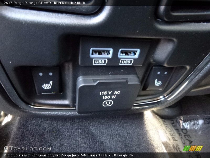 Billet Metallic / Black 2017 Dodge Durango GT AWD