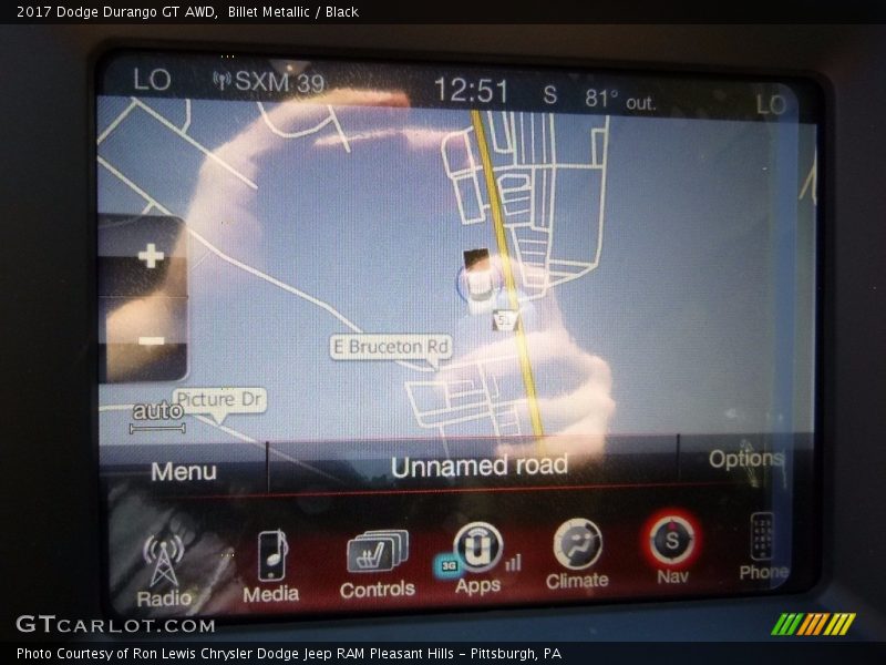 Billet Metallic / Black 2017 Dodge Durango GT AWD