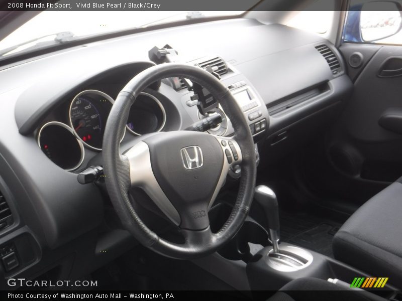 Vivid Blue Pearl / Black/Grey 2008 Honda Fit Sport