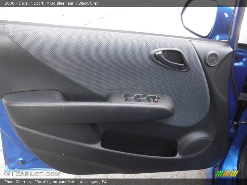 Vivid Blue Pearl / Black/Grey 2008 Honda Fit Sport