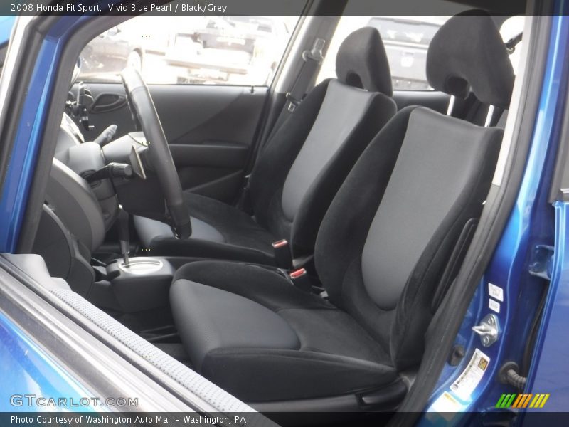 Vivid Blue Pearl / Black/Grey 2008 Honda Fit Sport