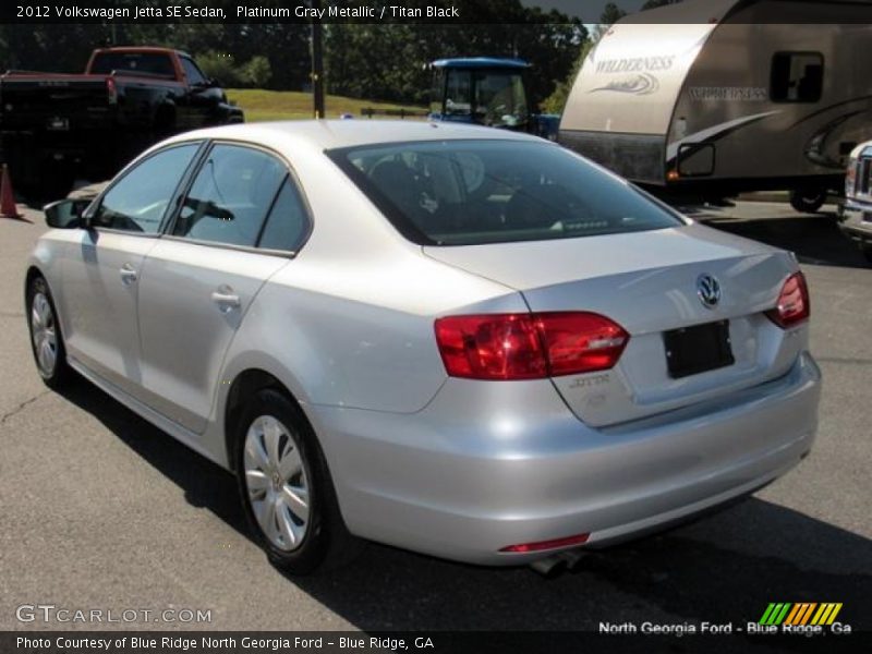 Platinum Gray Metallic / Titan Black 2012 Volkswagen Jetta SE Sedan