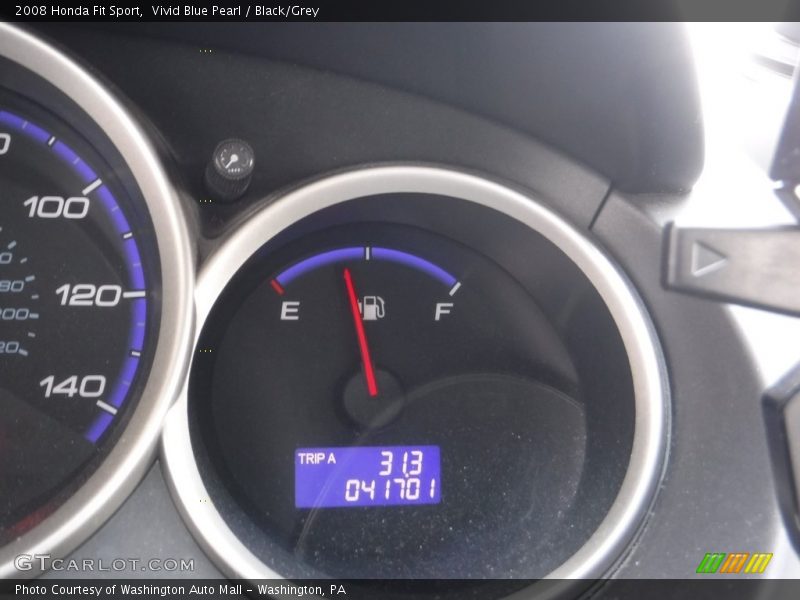 Vivid Blue Pearl / Black/Grey 2008 Honda Fit Sport