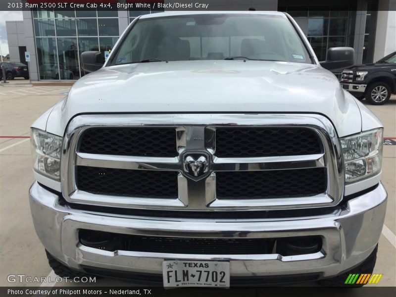 Bright White / Black/Diesel Gray 2013 Ram 2500 SLT Crew Cab 4x4