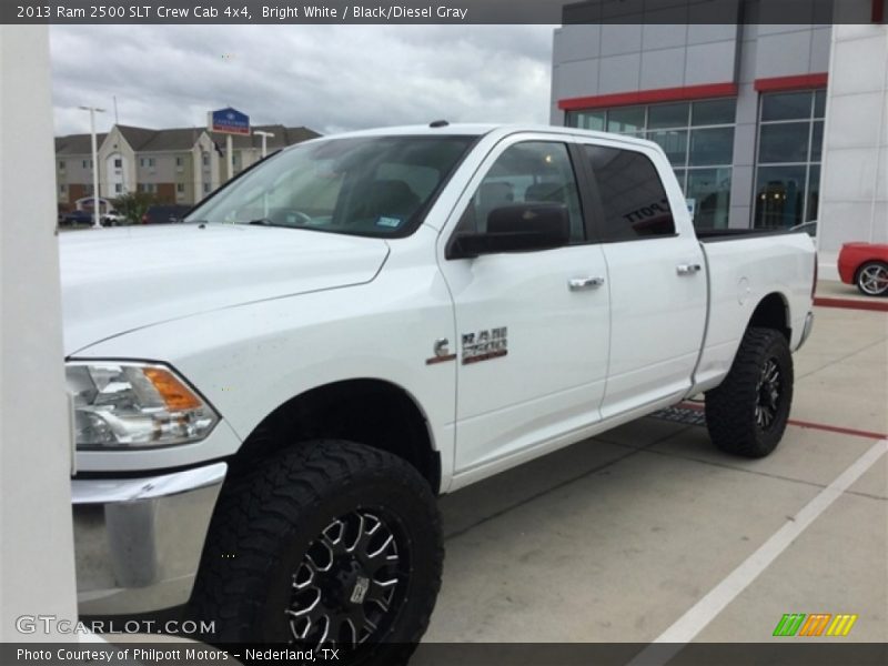 Bright White / Black/Diesel Gray 2013 Ram 2500 SLT Crew Cab 4x4