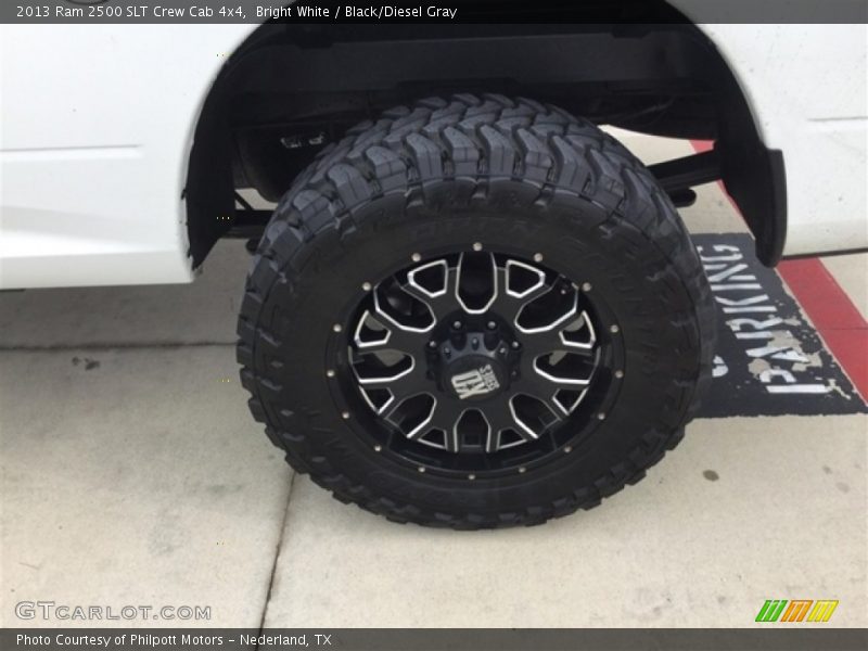 Bright White / Black/Diesel Gray 2013 Ram 2500 SLT Crew Cab 4x4