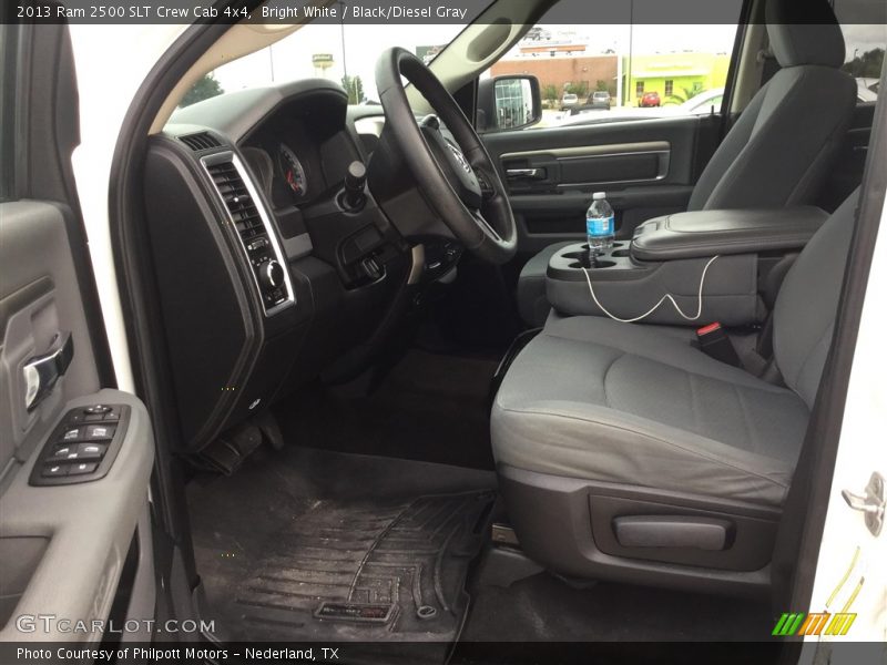 Bright White / Black/Diesel Gray 2013 Ram 2500 SLT Crew Cab 4x4