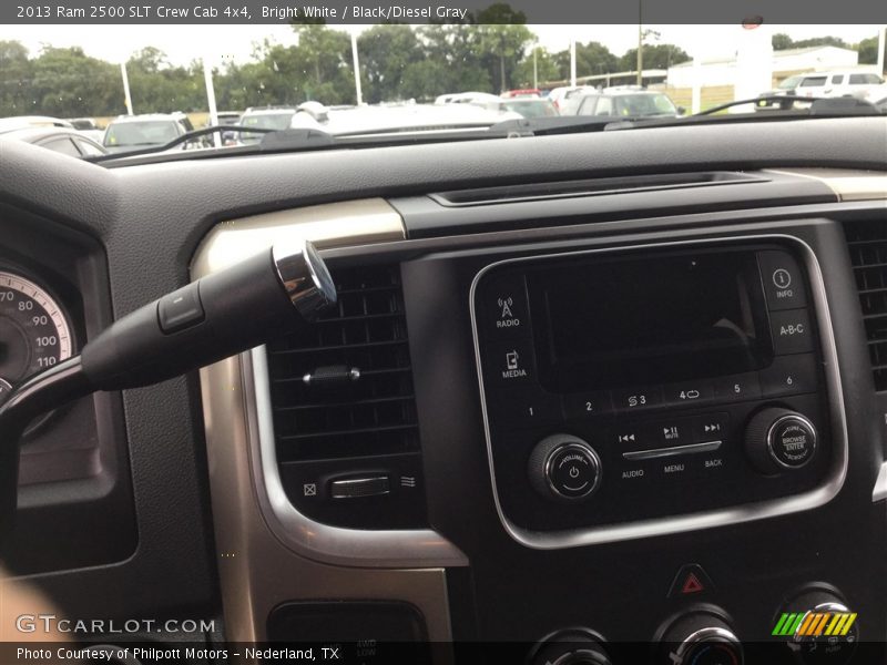 Bright White / Black/Diesel Gray 2013 Ram 2500 SLT Crew Cab 4x4