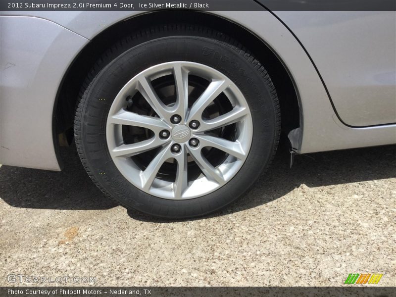 Ice Silver Metallic / Black 2012 Subaru Impreza 2.0i Premium 4 Door