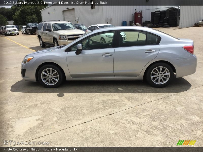 Ice Silver Metallic / Black 2012 Subaru Impreza 2.0i Premium 4 Door
