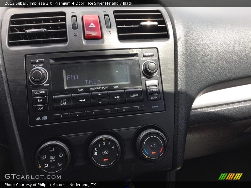 Ice Silver Metallic / Black 2012 Subaru Impreza 2.0i Premium 4 Door