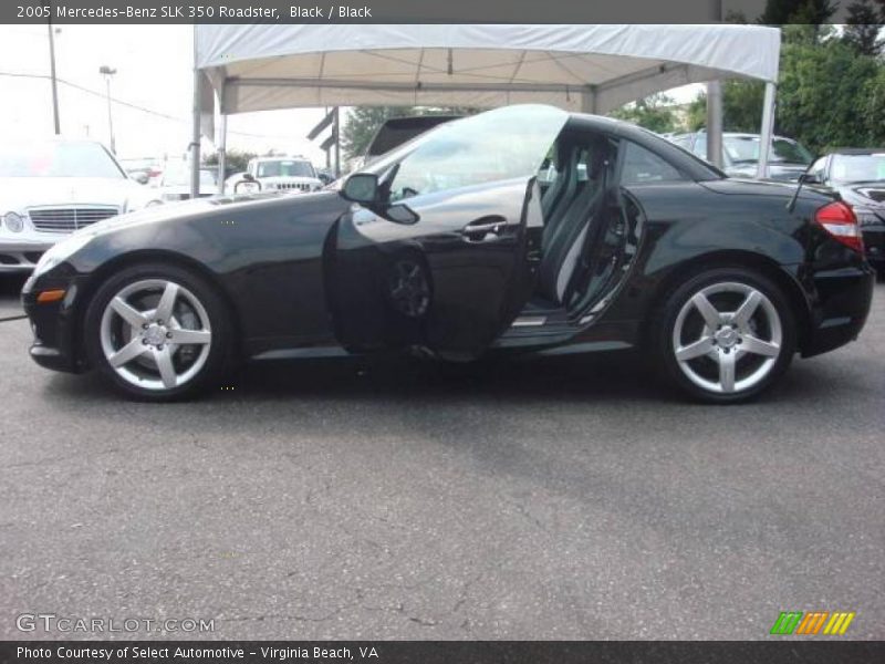 Black / Black 2005 Mercedes-Benz SLK 350 Roadster