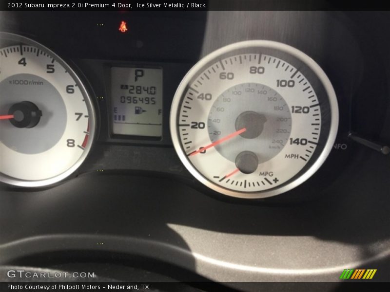 Ice Silver Metallic / Black 2012 Subaru Impreza 2.0i Premium 4 Door