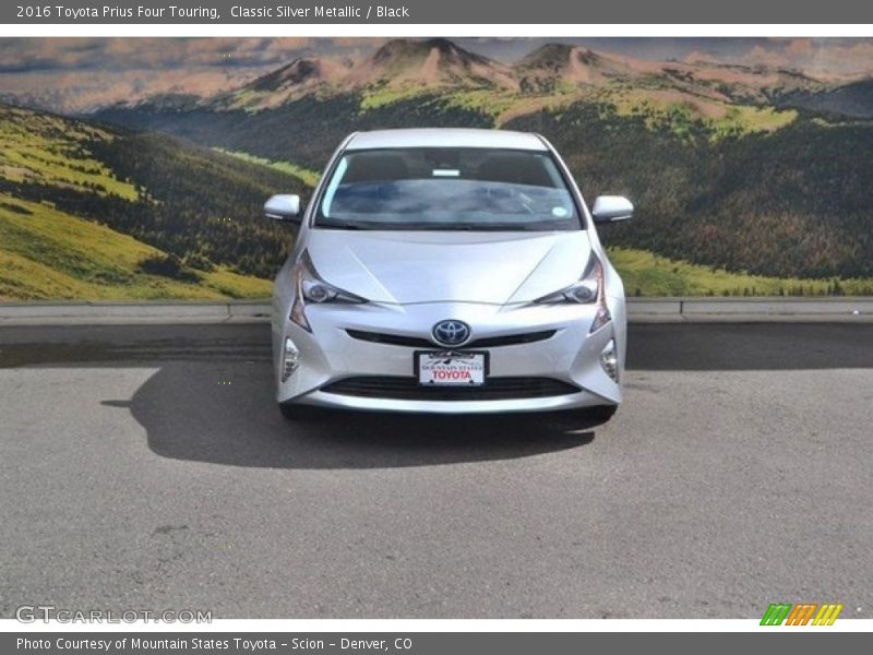 Classic Silver Metallic / Black 2016 Toyota Prius Four Touring