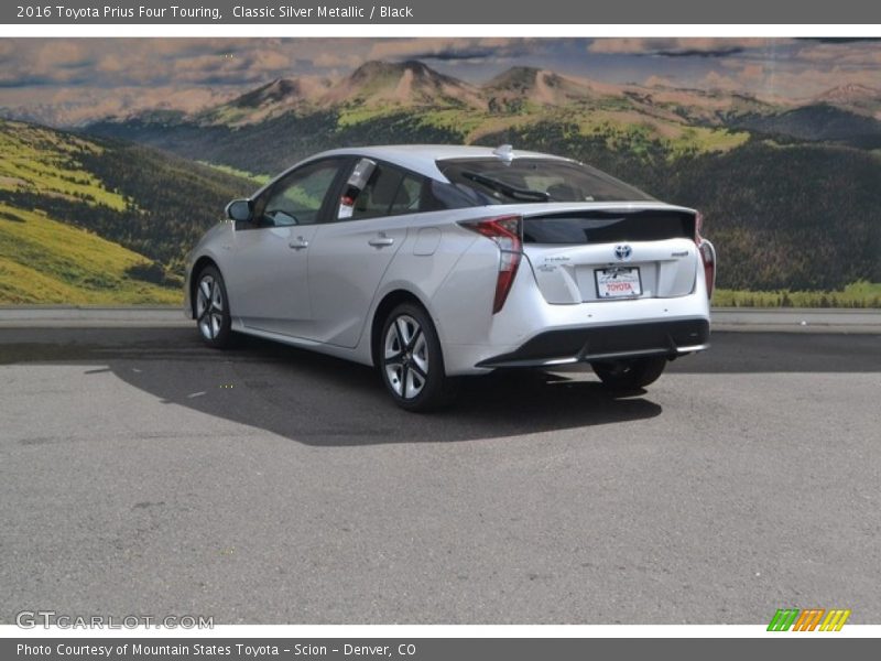 Classic Silver Metallic / Black 2016 Toyota Prius Four Touring