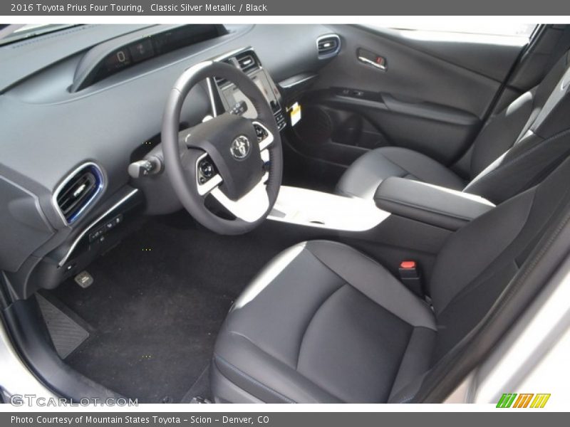 Classic Silver Metallic / Black 2016 Toyota Prius Four Touring