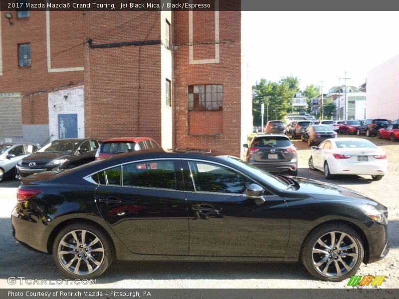 Jet Black Mica / Black/Espresso 2017 Mazda Mazda6 Grand Touring