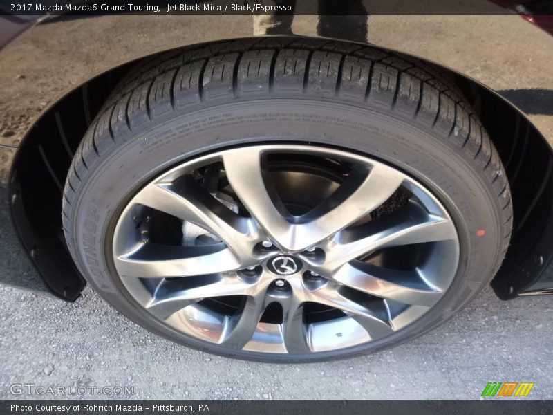 Jet Black Mica / Black/Espresso 2017 Mazda Mazda6 Grand Touring