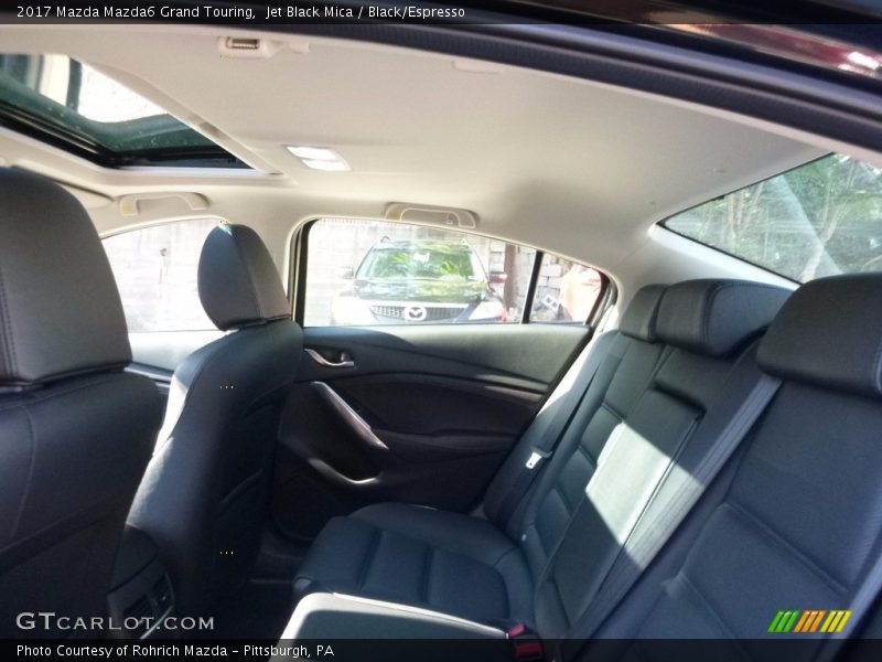Jet Black Mica / Black/Espresso 2017 Mazda Mazda6 Grand Touring