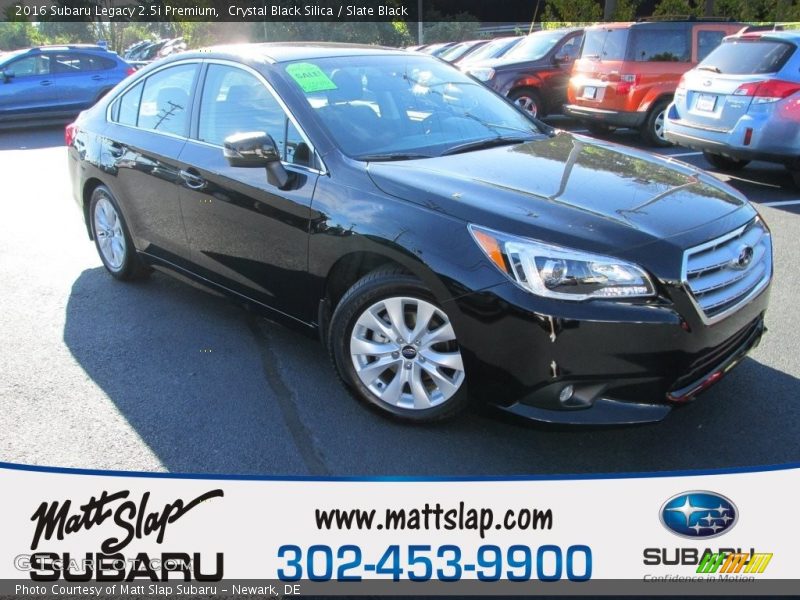 Crystal Black Silica / Slate Black 2016 Subaru Legacy 2.5i Premium