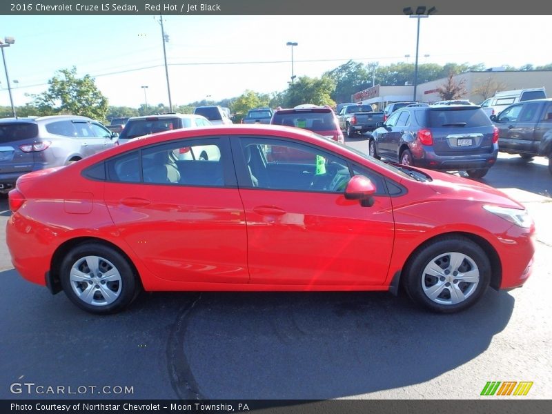 Red Hot / Jet Black 2016 Chevrolet Cruze LS Sedan