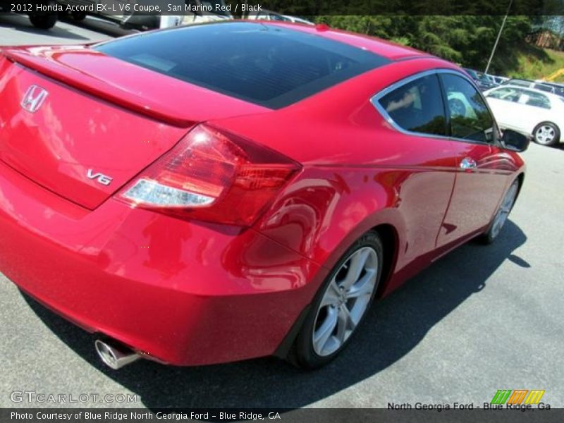 San Marino Red / Black 2012 Honda Accord EX-L V6 Coupe