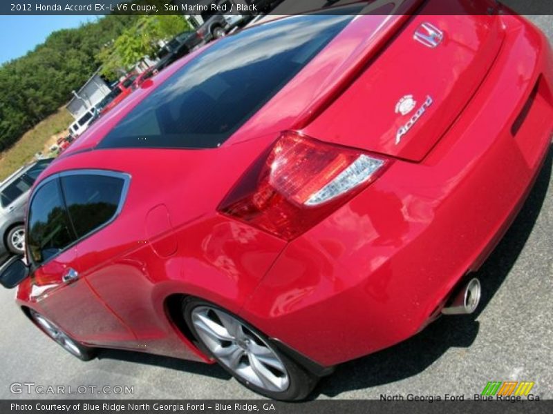 San Marino Red / Black 2012 Honda Accord EX-L V6 Coupe