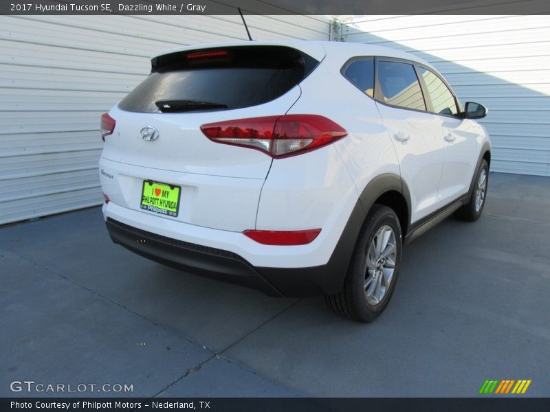 Dazzling White / Gray 2017 Hyundai Tucson SE