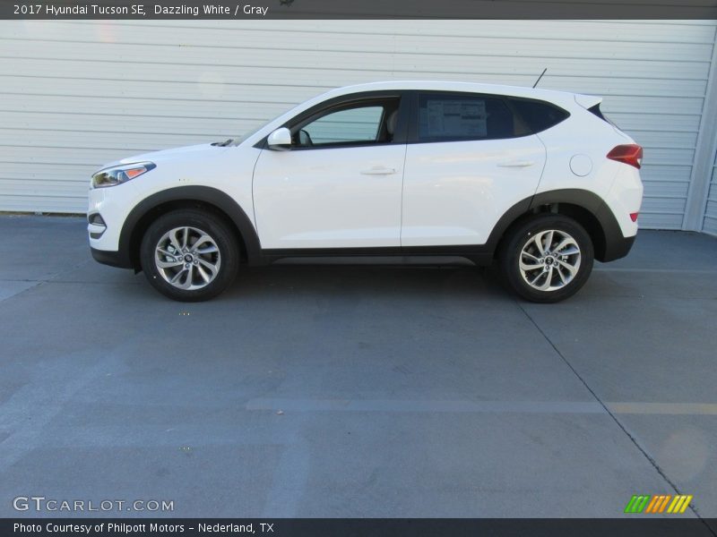 Dazzling White / Gray 2017 Hyundai Tucson SE
