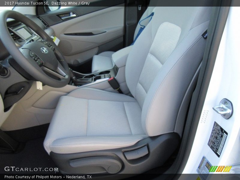 Dazzling White / Gray 2017 Hyundai Tucson SE