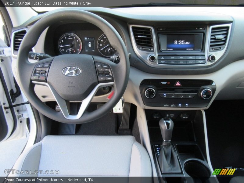 Dazzling White / Gray 2017 Hyundai Tucson SE